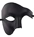 KEFAN Mens Mask Masquerade Mask Phantom of The Opera Half Face Mask Black - Image 2