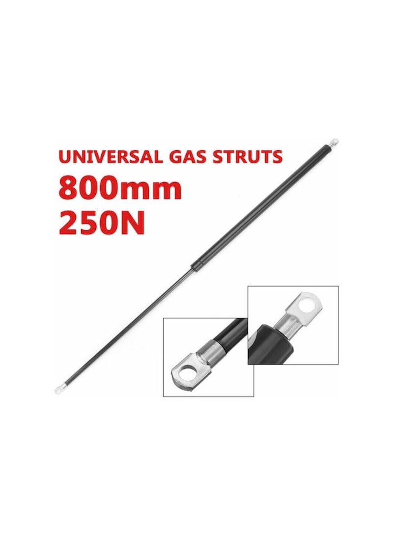 Universal Automotive 800mm Gas Spring Shock Absorber, Force 250N, Extension 80cm, Travel 35cm, Rod Diameter 1cm, Pipe Diameter 2.1cm, Eyelet 0.8cm - Image 1