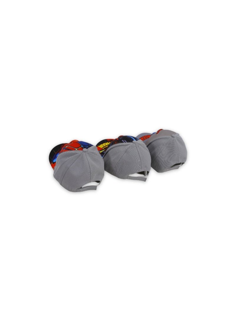Boys Cap – Grey with Spider-Man Print - Image 2
