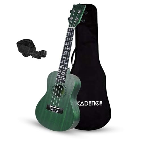 Kadence Concert Ukulele 23" Spring Summer Collection of Ukuleles- fluorocarbon strings, matt finish with Strap & Bag - Image 1