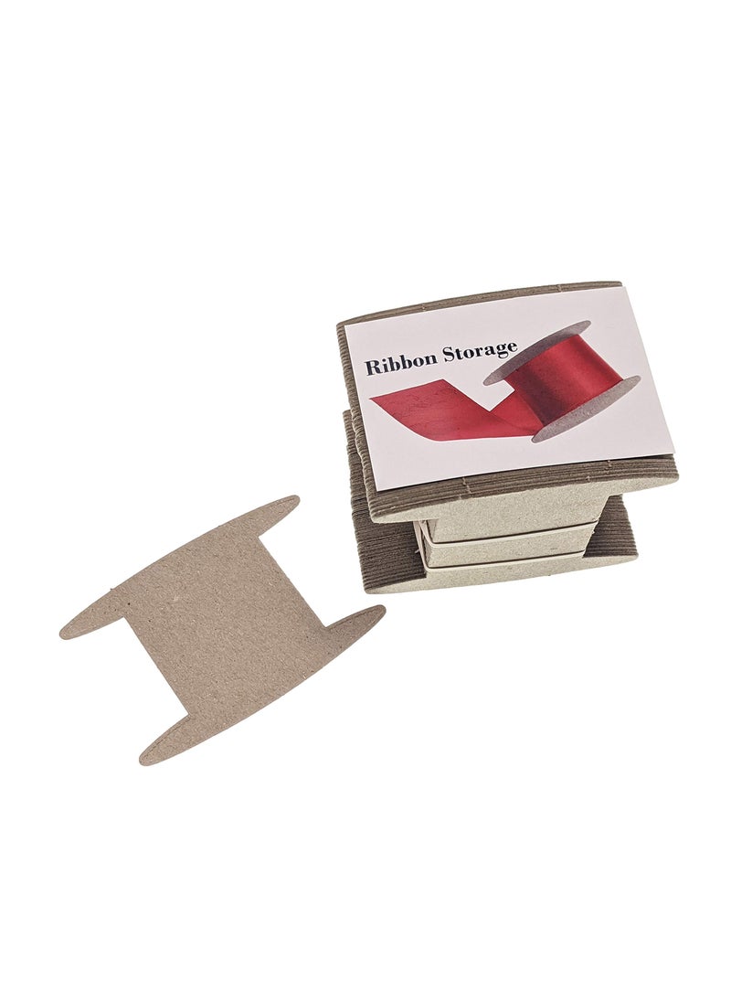 Spoolen Ribbon Storage Ribbon Spools 50 spools  Craft OrganizerWrapping Paper StorageBinStorage Cabinet OrganizationTwine Storage Wrapping GiveThanks with a Ribbon Card Small Brown 