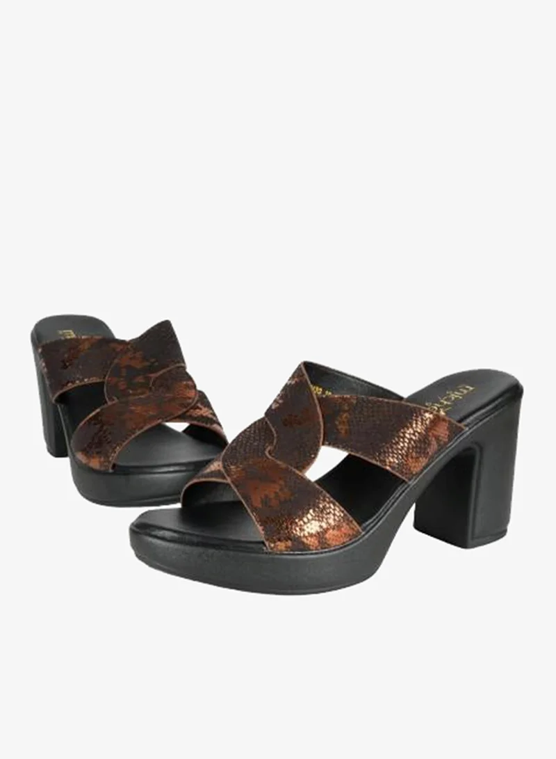Michelle Morgan Brown 092-2939 Michelle Morgan Ladies High Heel Sandals 414RJ43G Brown for Women | Best Price UAE