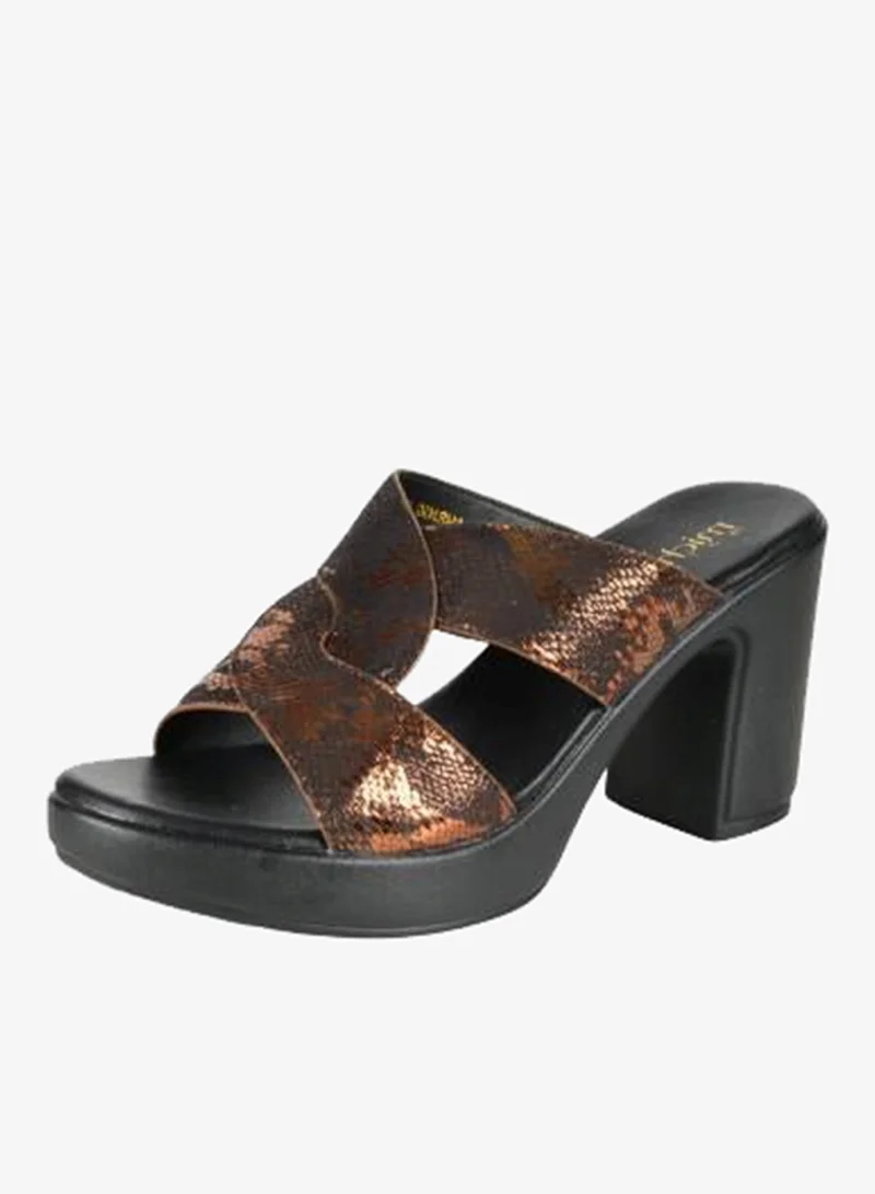 Michelle Morgan 092-2939 Michelle Morgan Ladies High Heel Sandals 414RJ43G Brown