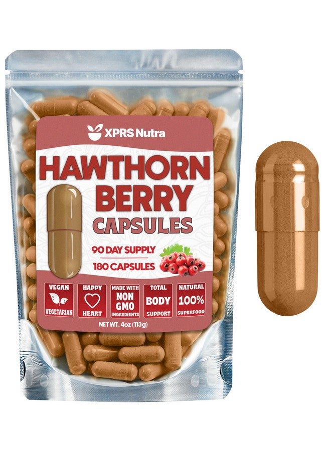 إكسبرس نوترا كبسولات التوت البري من XPRS Nutra - 180 كبسولة (إمدادات تكفي لمدة 90 يومًا) من كبسولات التوت البري الممتازة المعتمدة من وزارة الزراعة الأمريكية لدعم القلب والأوعية الدموية - مكمل غذائي نباتي مناسب لصحة القلب