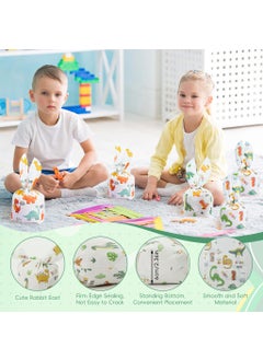 Zibuyu ZIBUYU® 50pcs Gift Bags Token Gift Wrapping Bags Christmas Gift Bags Cartoon Dinosaur Printed Candy Bags for Kids Treat Bags Party Favor Bags for Birthday Gift, Christmas Gift, Token Gift 14x23cm  - Image 5