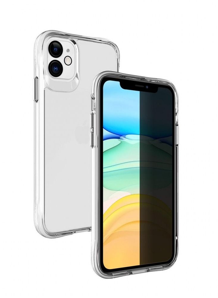 في ماكس VMAX Extreme Shock Eliminator iPhone 12 مع مشبك شفاف وغطاء خلفي ، قبضة خلفية مغناطيسية للهاتف ، حماية عدسة للكاميرا ، سوار جلدي لشحن الهاتف المحمول - Image 1