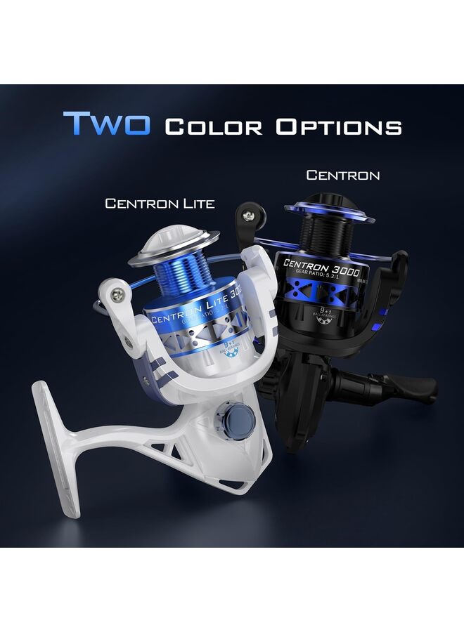 LAMAY Spinning Reels, Size 500 is Perfect for Ice Fishing, Up to 17.5Lbs Max Drag, 5.2:1 Gear Ratio, Ultra Smooth Powerful, CNC Aluminum Spool, 9+1 BB Light Weight(3000) - Image 2