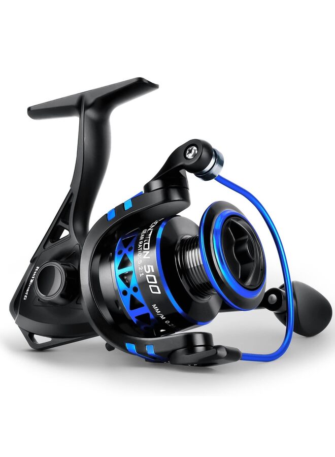 LAMAY Spinning Reels, Size 500 is Perfect for Ice Fishing, Up to 17.5Lbs Max Drag, 5.2:1 Gear Ratio, Ultra Smooth Powerful, CNC Aluminum Spool, 9+1 BB Light Weight(3000) - Image 1