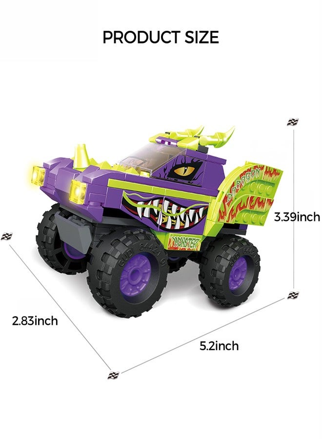 Moizoe City Dragon Truck Off-Road Building Toys, Creative Birthday Gift Idea Halloween, Monster Truck Fun Toys Building Blocks (187PCS) - Image 5