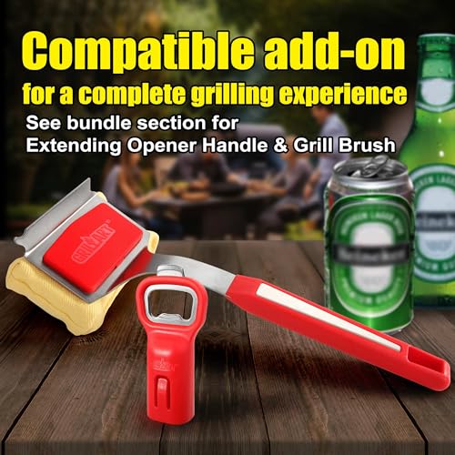 GRILLART Bristle-Free BBQ Grill Brush – Safe & Durable Cleaning Tool for Gas, Charcoal, Cast Iron & Stainless Steel Grates – Heat-Resistant Scraper Brush with Reusable Head & Hanging Loop - Image 4