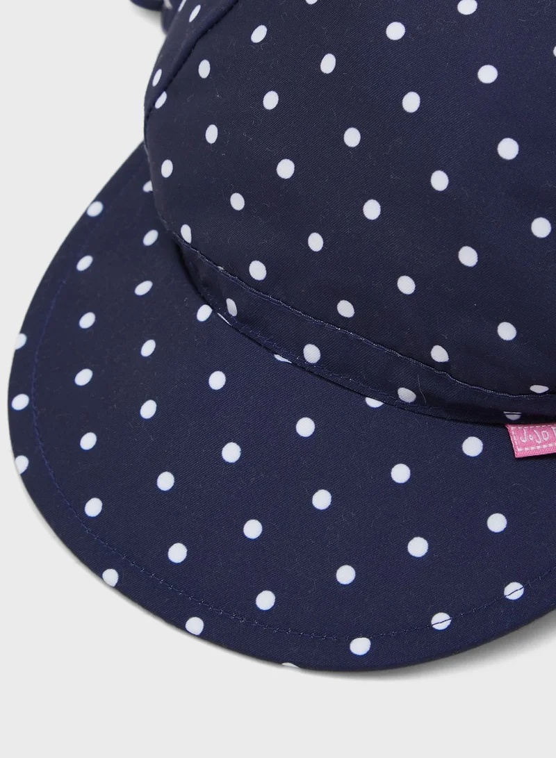 JoJo Maman Bebe Kids Frilly Flap Sun Hat