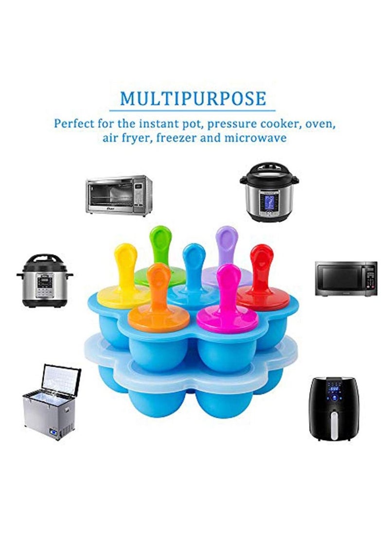 SYOSI - SYOSI 2Pcs Silicone Popsicle Molds,  Baby Food Freezer Trays with Lid Mini Popsicle Moulds Egg Bites Molds for Instant Pot Accessories - Image 1