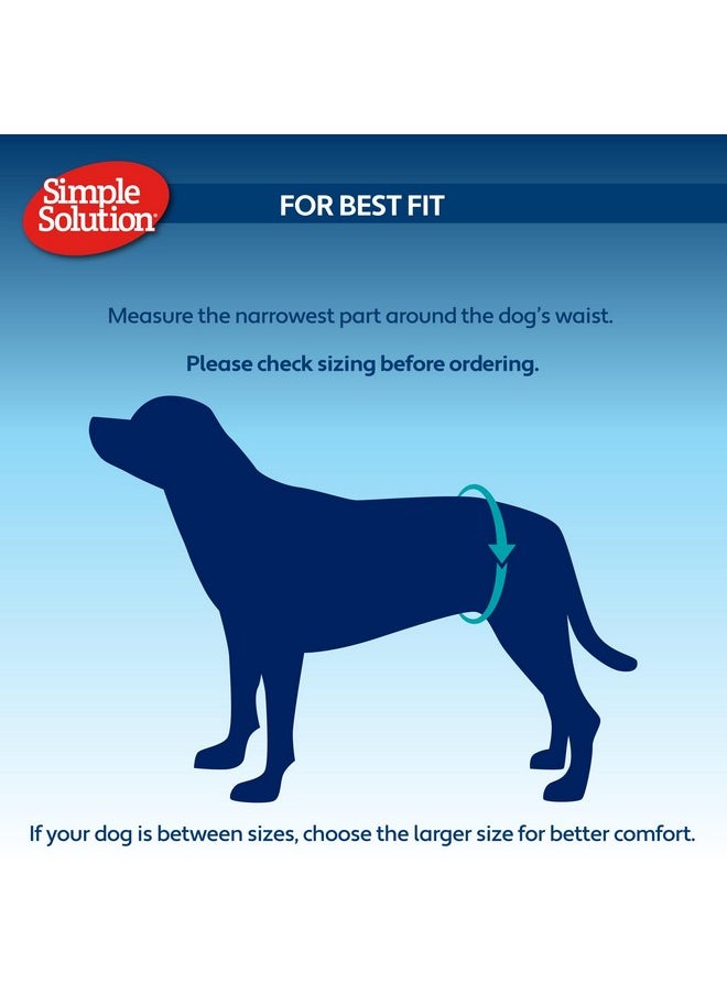Simple Solution Simple Solution Disposable Dog Diapers Wraps for Male Dogs, True Fit, Absorbent, Leak Proof with Wetness Indicator, Puppy and Doggie Diaper for Peeing, For Medium Pets, 15 - 23 Inch Waist, 30 Count  - Image 3