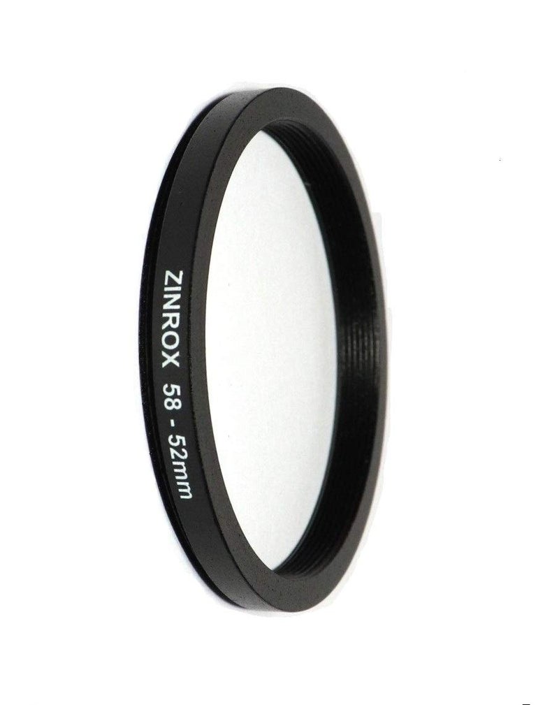 ZINROX® 58-52mm Step Down Lens Filter Adapter Ring - Set of 1 Piece - Allows You to Fit Smaller Size Lens Filters on a Lens with a Larger Diameter - Size : 58-52mm - Image 2