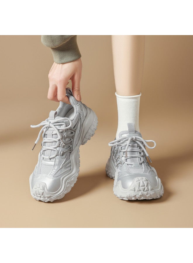 ZHR Lightweight And Versatile】fashionable Platform Chunky Sneakers, Spring And Autumn Outdoor Casual Sports Shoes For Women, Hiking Shoes Women's Footwear - Image 3