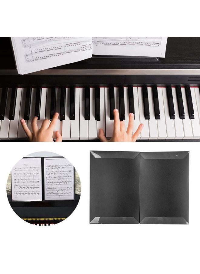 Thoraya - A4 Sheet Music Folder 6 Pages Piano Music Score ABS Material Guitar Violin Expansion Clip - Image 1
