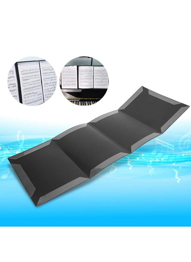 Thoraya - A4 Sheet Music Folder 6 Pages Piano Music Score ABS Material Guitar Violin Expansion Clip - Image 1