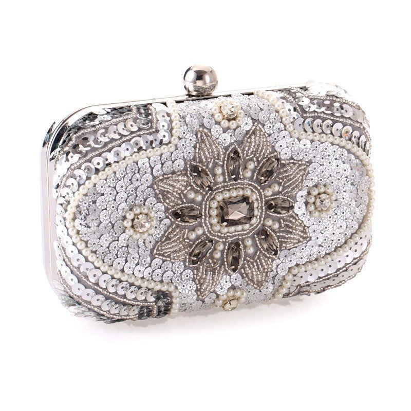 Fashion Women'S Bag Star With Small Square Bag High-End Diamond Beaded Embroidered Bag 6922-31 Dinner Bag - Image 4