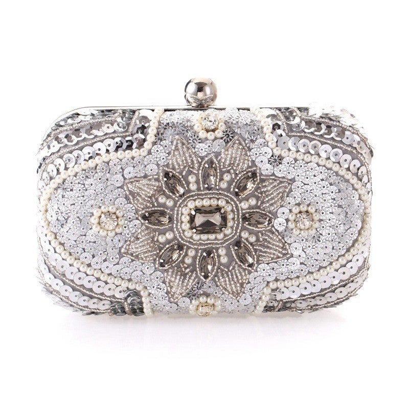 Fashion Women'S Bag Star With Small Square Bag High-End Diamond Beaded Embroidered Bag 6922-31 Dinner Bag - Image 3