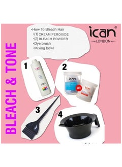 iCan London ICAN LONDON PROFESSIONAL CREAM PEROXIDE 10 VOLUME 3% 1000 ML (1 LITRE)  - Image 4