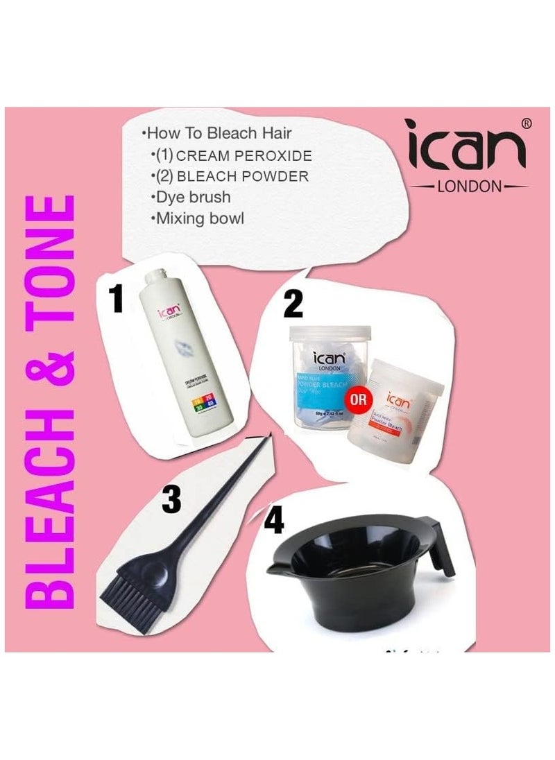 iCan London ICAN LONDON PROFESSIONAL CREAM PEROXIDE 10 VOLUME 3% 1000 ML (1 LITRE)  - Image 4