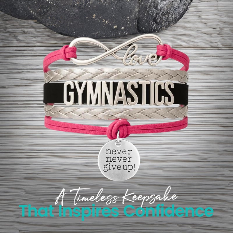 Infinity Collection Gymnastics Bracelet- Never Give Up Gymnastics Bracelet- Gymnastics Jewelry For Gymnast - Image 3