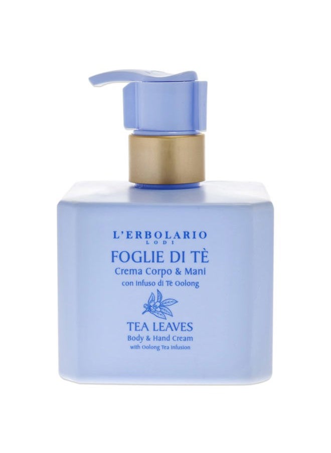 L'Erbolario Tea Leaves Body and Hand Cream - Moisturizing Body and Hand Cream for Dry Skin - Oolong Tea Infused - Cocoa Butter and Vitamin E - 8.4 oz  - Image 2