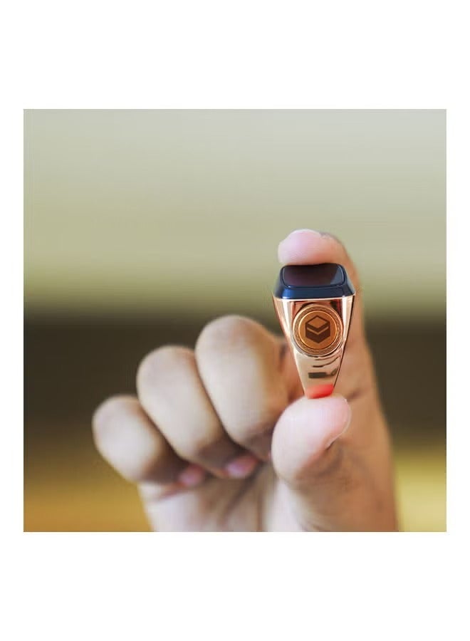 22mm Zikr Ring Smart Ring with Vibration Reminder Tasbih Counter and Bluetooth Connection for Exclusive IQIBLA App and 5 Daily Prayer Reminders  - Image 4