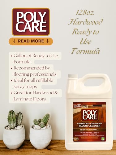 POLY CARE Hardwood Floor Cleaner Refill - 128 fl oz - Fresh- Refill for Spray Mops and Spray Bottles - Residue-Free Floor Cleaning Solution for Wood or Laminate Floors - Image 4