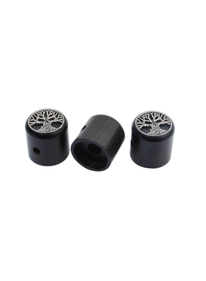 Guyker Guitar Knobs with 6mm Dia. Shaft Pots - Ebony Tone and Volume Control Potentiometer Knob Replacement for Precision Electric Guitar or Bass, Tree of Life Top (3 Piece) - Image 2