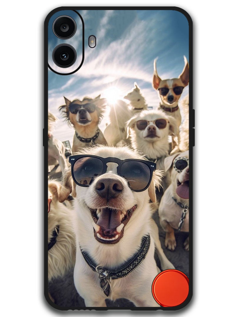 Theodor Protective Case Anti Scratch Shock Proof Bumper Cover For Nothing CMF Phone 1 Selfie Dogs - Image 1