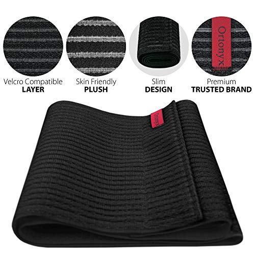 ORTONYX 10.25" Abdominal Binder for Men and Women/Postpartum Post-operative Post-surgery Wrap/Abdomen Navel Umbilical Hernia Support Belt / 524010 Black L/XXL - Image 3