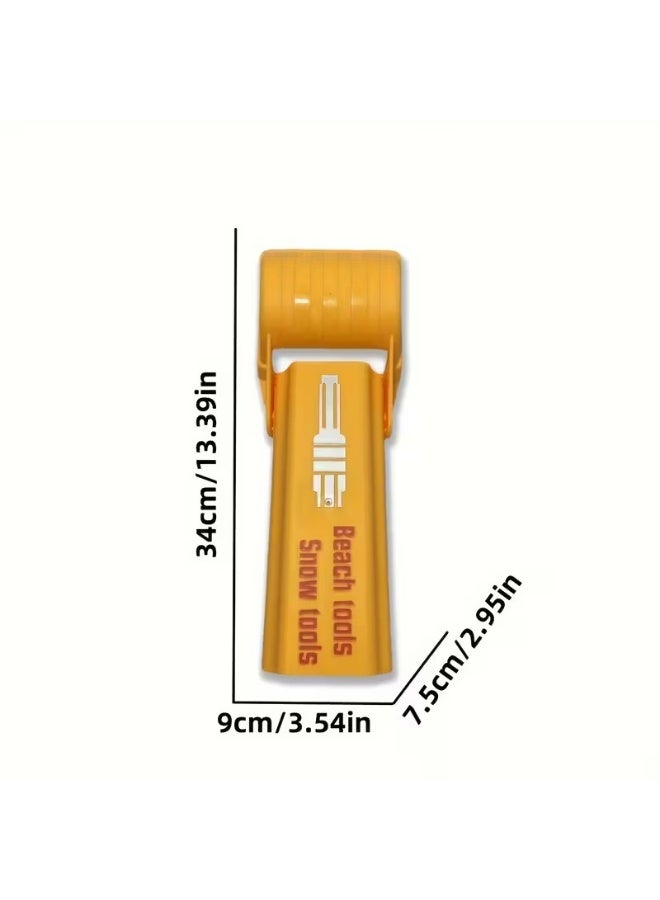 Goolsky Multifunctional Beach and Snow Toy, Yellow Plastic Sand Shovel for Kids - Ideal Choice for Summer and Winter Outdoor Fun, Perfect Gift for Birthdays - Image 4