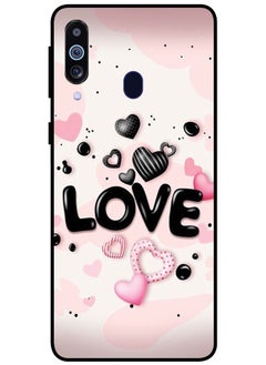 EYE CATCH Protective Case Cover For Samsung Galaxy M40 Smart Series Printed Protective Case Cover for Samsung Galaxy M40 Love  - Image 1