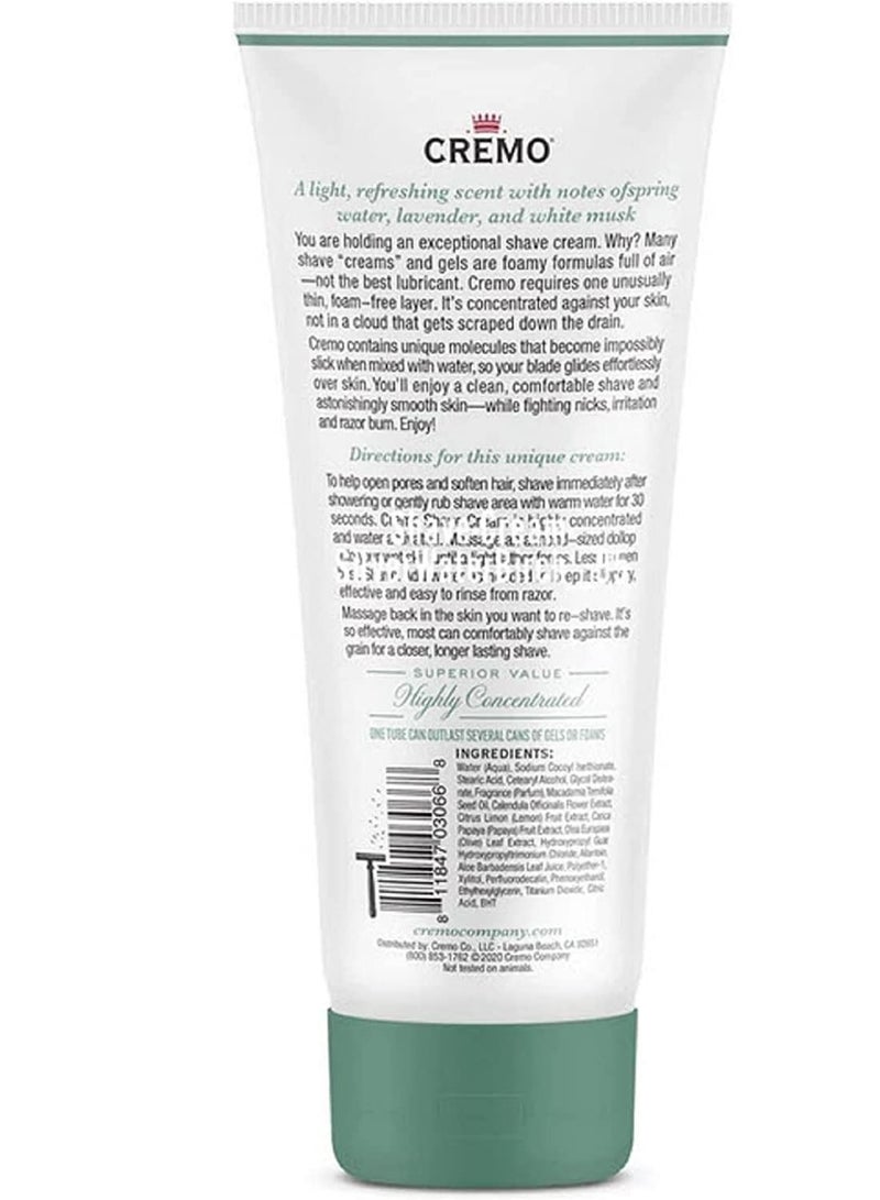 Cremo Silver Water & Birch Shave Cream, Astonishingly Superior Smooth Shaving Cream Fights Nicks, Cuts and Razor Burn, 6 Fluid Ounces - Image 2