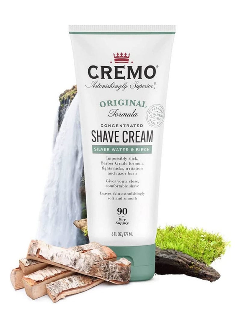 Cremo Silver Water & Birch Shave Cream, Astonishingly Superior Smooth Shaving Cream Fights Nicks, Cuts and Razor Burn, 6 Fluid Ounces - Image 3