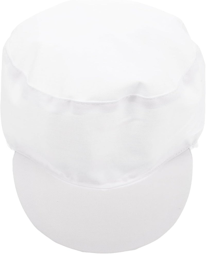 NOLITOY Chef Hat for Kitchen Cooking and Bakery Work, White Food Service Cap Dust and Oil Resistance, Elastic Fit Unisex Chef Kitchen Hat for Restaurant Use - Image 1