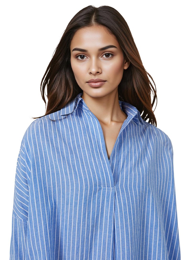 French Connection Rhodes Wider Stripe Popover  - Image 4