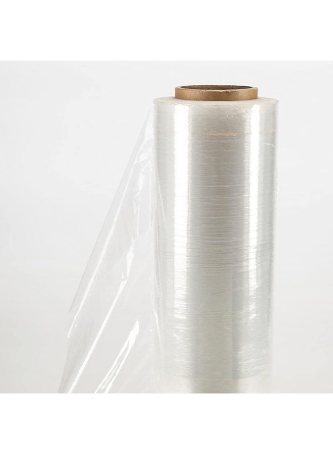 Stretch Wrap 80 Gauge 1500 feet - Industrial Strength Pallet Wrap Stretch Film for Moving, Shipping, Packaging - Durable Self-Adhering Cling Wrap Heavy Duty Shrink Wrap Roll (1 Pack, Clear) - Image 3