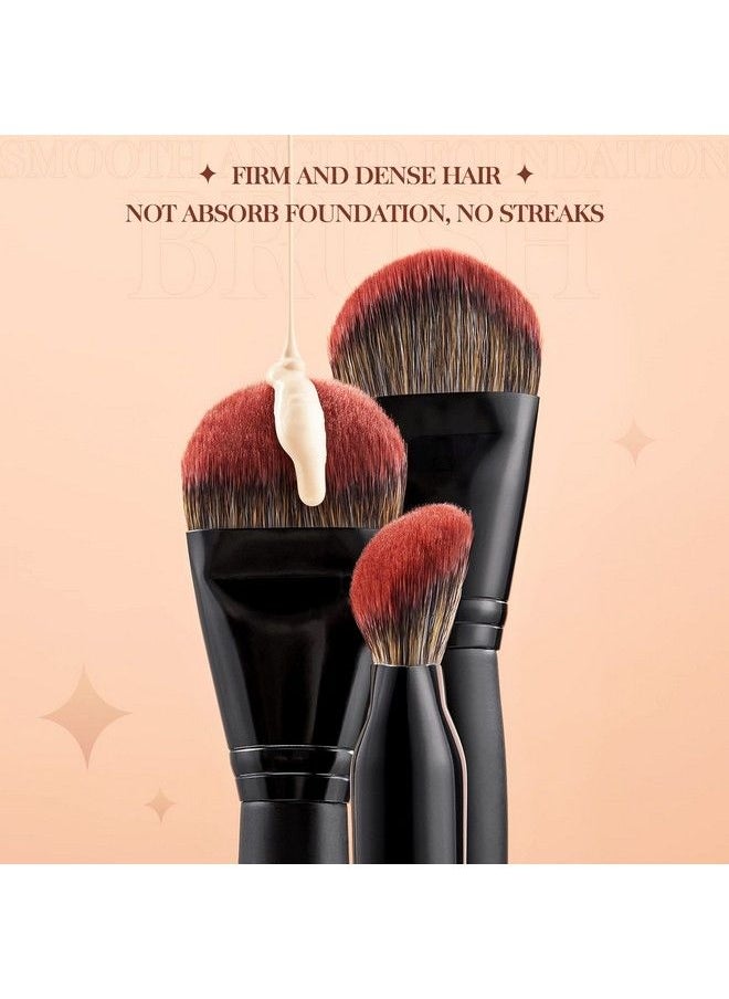 Jessup Foundation Brush For Liquid Smooth Angled Large Face Makeup Brush For Blending Liquid Cream Mul02  - Image 4