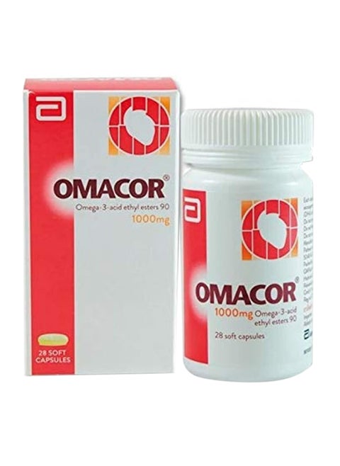Omacor Highly Purified Omega 3 28 Capsules Reduce Cholesterol and Triglycerides