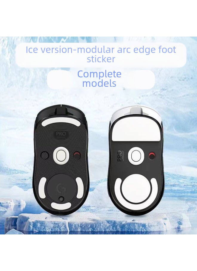 Generic - Enhanced Version Teflon Mouse Pad Gpw Arc Edge Wear-resistant Smooth Ice Version Mouse Foot Pads Digital Computer Accessories-Color:Ice Edition-Modular-G304 (Grey) - Image 1
