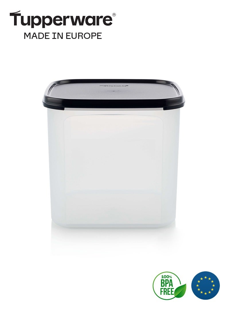 توبروير علبة تخزين مطبخ 4 لتر بالغطاء من تابروير مربعة- أسود - Image 4