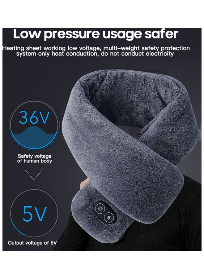 MUNTAQI USB Heated Three-speed Intelligent Temperature Control Warming Scarf - Image 3