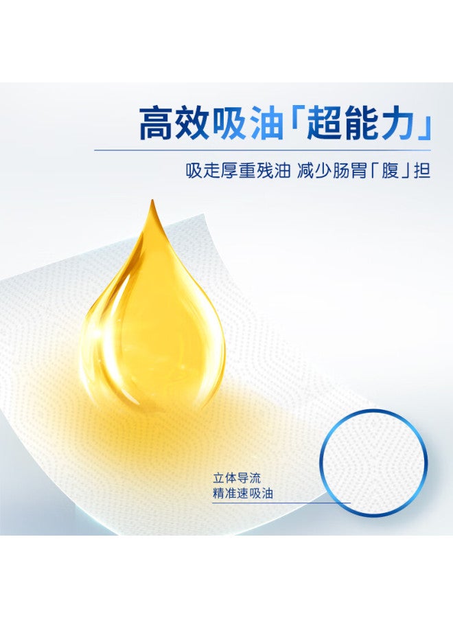 APP Qingfeng Kitchen Paper Towels, 76 Sheets * 3 Packs, Disposable Oil-absorbing Paper, Kitchen Use Paper - Image 3
