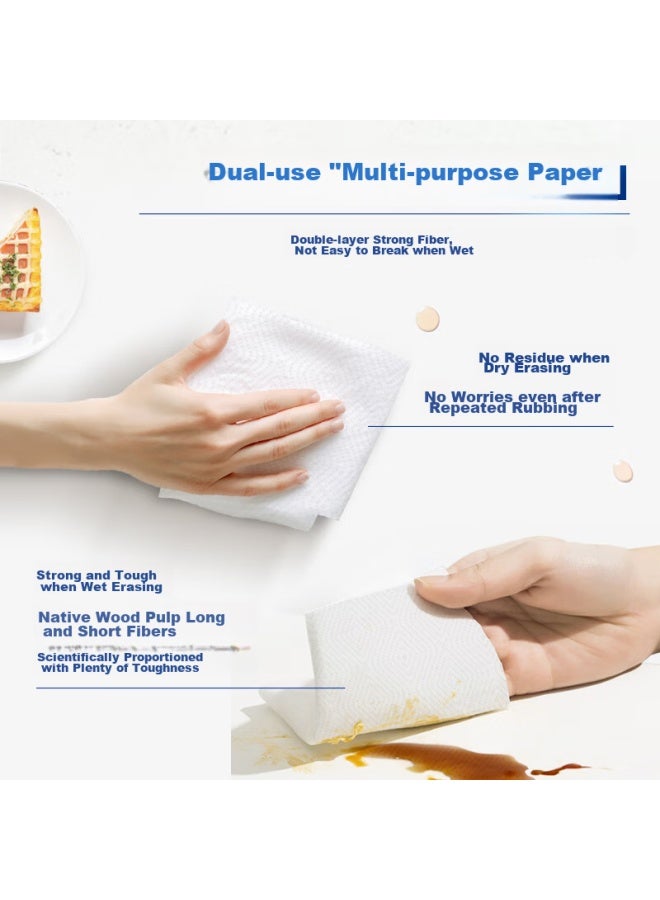 APP Qingfeng Kitchen Paper Towels, 76 Sheets * 3 Packs, Disposable Oil-absorbing Paper, Kitchen Use Paper - Image 5