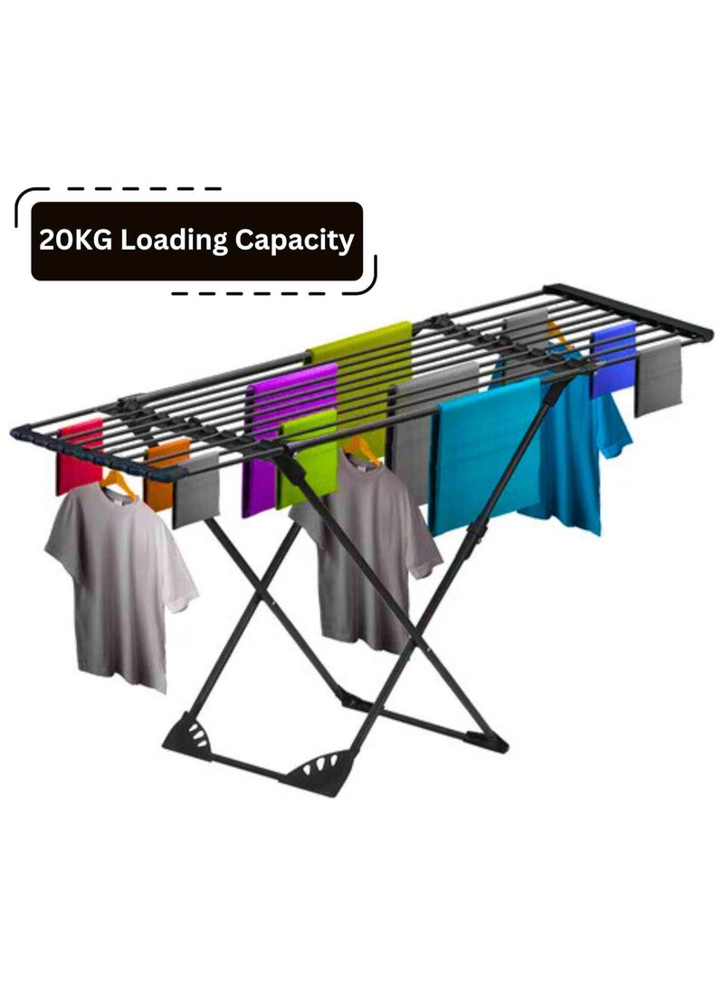 Chase Up Clothes Drying Stand with Adjustable Wings Clothes Hanger Stand Drying Rack clothes rack  Cloth Drying Rack laundry dryer... - Image 1