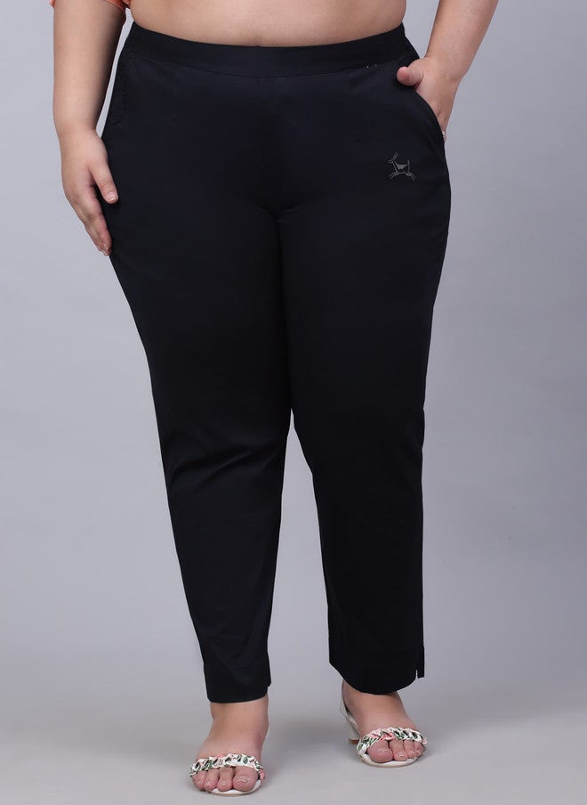 Trend Level Women Plus Size Original Easy Wash Trousers - Image 1