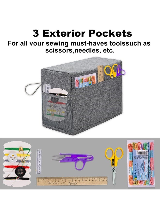 HOMESTAR Sewing Machine Dust Cover , Sewing Machine Dust Cover, with 4 Storage Pockets Padded Storage Dust Covers Compatible with Most Standard Sewing Machine ﻿ - Image 4