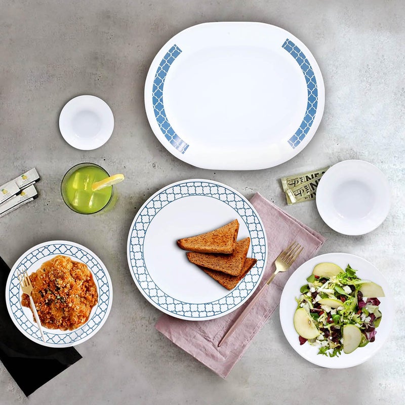 Corelle Denham Breakfast Set 12 Pc for Family of 6 Break Chip Resistant Lightweight Durable Microwave Dishwasher Safe - Image 3